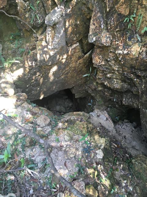 Double Entrance of Japanese Tunnels on MT. Collinson