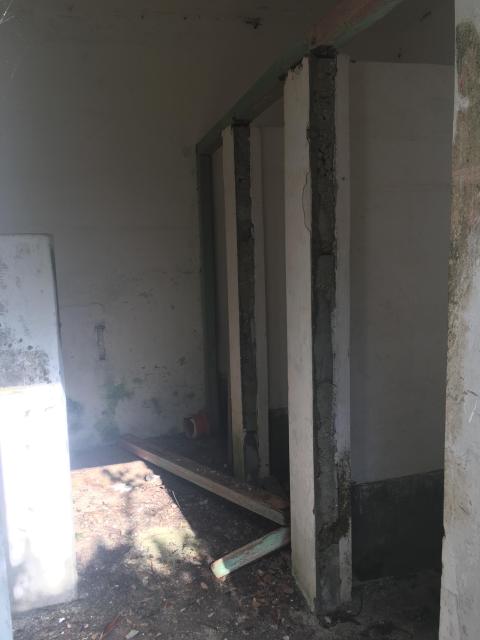 Interior of Bunker/Barrack (toilet block)