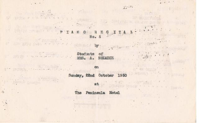 Piano Recital Students of Mrs A Nozadze Peninsula Hotel  22 Oct 1950.jpg