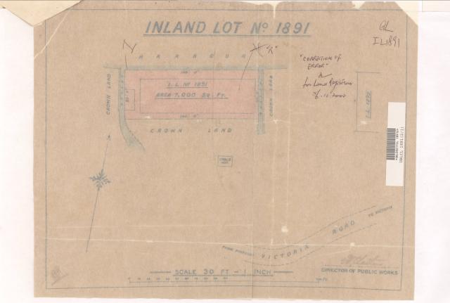 Plan of Inland Lot No. 1891, Hong Kong