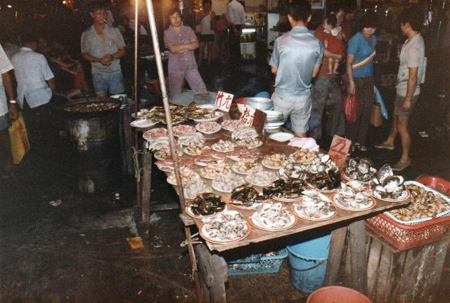 Temple Street Night Market sea food.