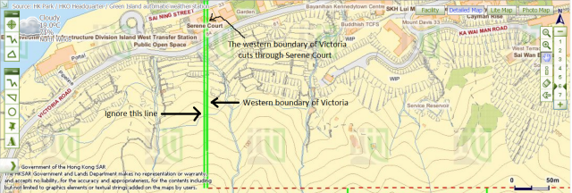 Victoria's western boundary cuts through Serene Court.png