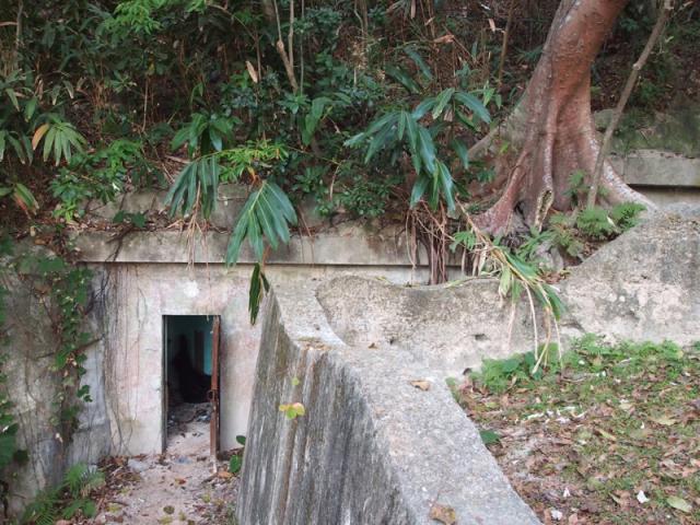 A section of the West Brigade HQ Bunkers and defensive trench.