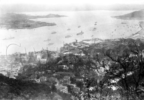 c.1927 View over Central, Tamar, and harbour