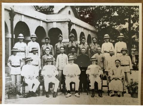 Pre-WW2, policemen at Hung Hom Police Station