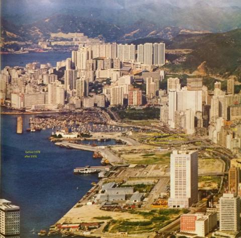 1970s wanchai air view