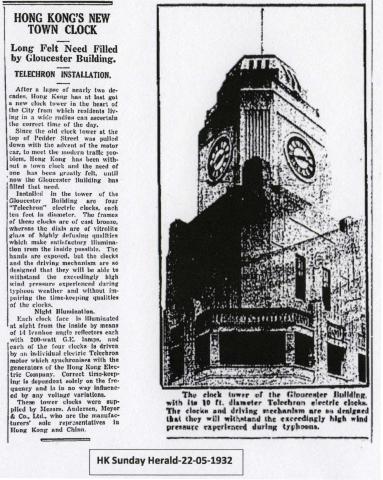 Gloucester Building clock