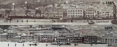 Praya Buildings 1885 and 1895