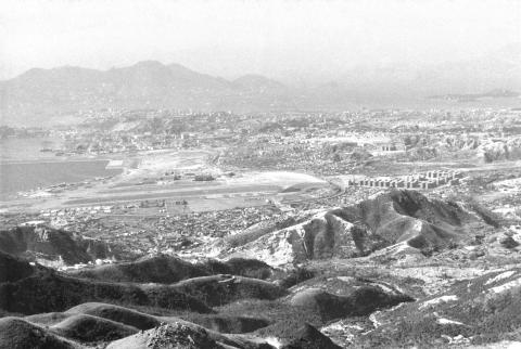 Kowloon Dairy - 2nd location, view of Kai Tak airport