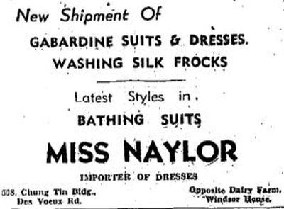 1949 Miss Naylor - Dress Shop/Importer of Dresses