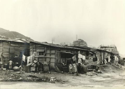 1958-3 java road before squatter huts removed