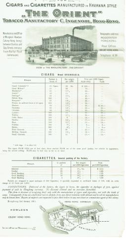 Price list 2 Jan 1911