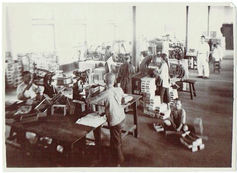 Workers packing