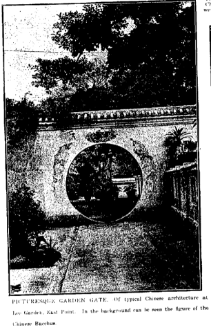 Garden Gate Lee Gardens East Point Hong Kong Sunday Herald page 9 21st July 1929
