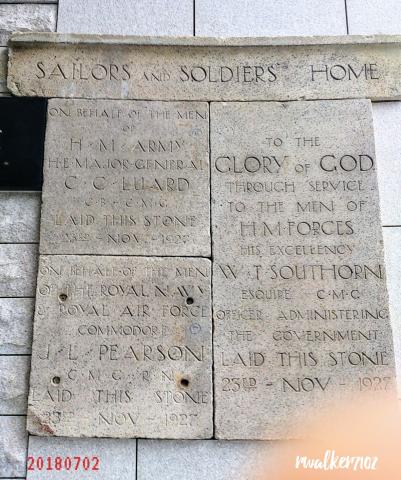 Sailors' & Soldiers' Home foundation stones
