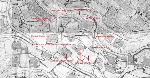 1920s Nethersole hospitals map