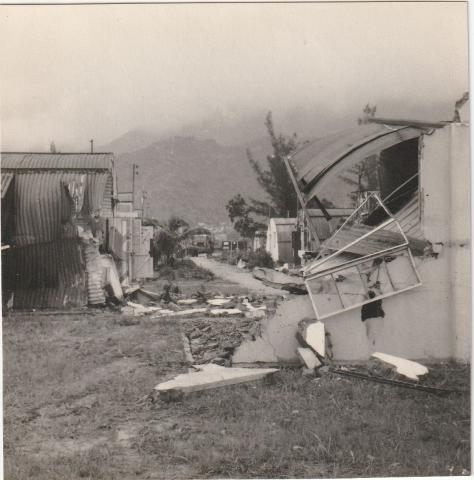 RAF Sek Kong typhoon damage 3  1954/5