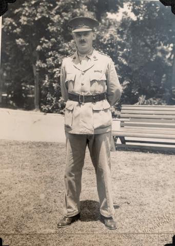 1930s jack bottomley in hk volunteer defence force uniform