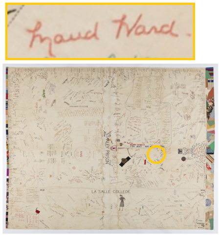 Maud Ward's signature on the Day Joyce Sheet