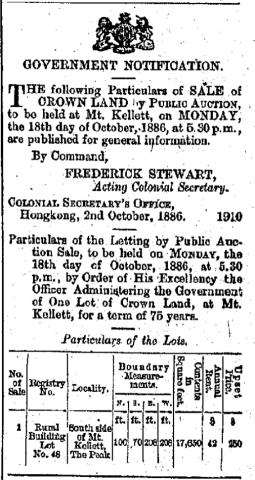 auction sale rbl 48 the china mail page 1 13th october 1886