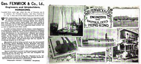 Geo. Fenwick and CO. advert1906 
