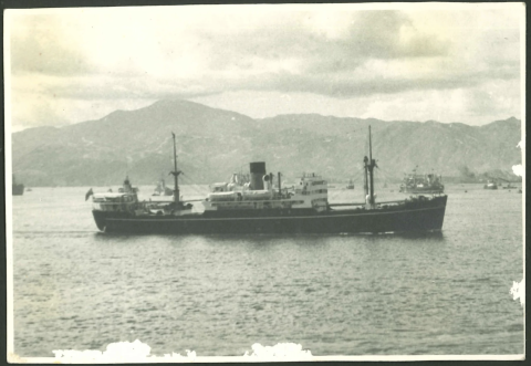 Master William Thompson Rochester’s photos of S.S. ‘Lok Sang’ of ICSN at Victoria Harbour in 1946 (2)