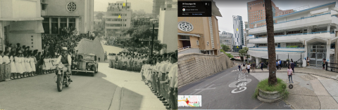 view from methodist college 1958 compared with 2023