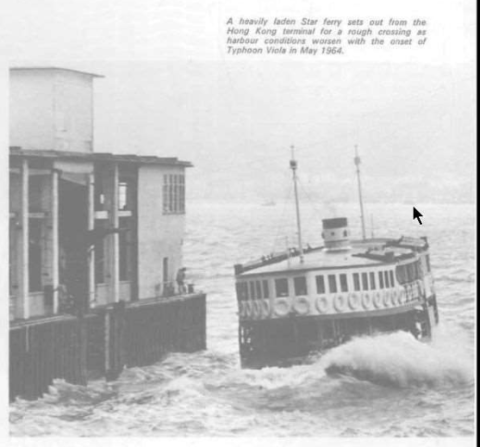 1964 may central star ferry pier under viola