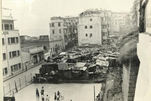 1958 3 bridges st before huts removed