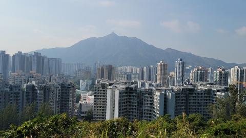 View from Maclehose Trail Section 10 towards Castle Peak