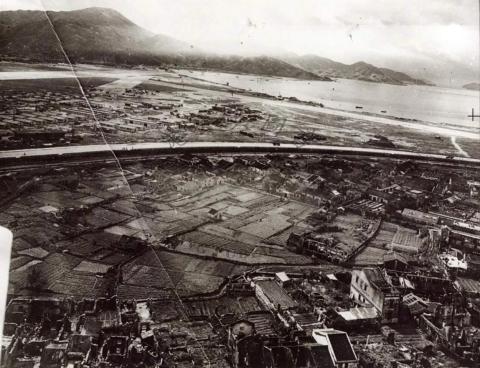 Kai Tak Airfield Aerial Photo