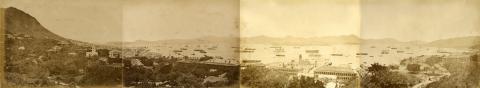 Panorama of City, Naval Dockyard & Victoria Barracks from Scandal Point