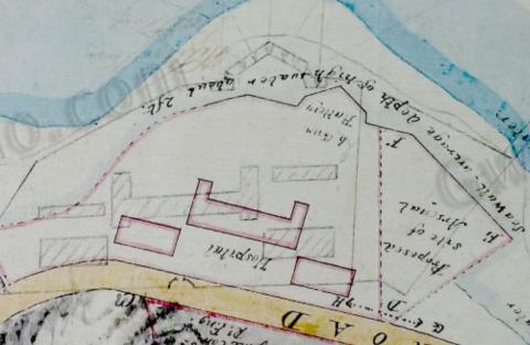  Wellington Barracks map 1845