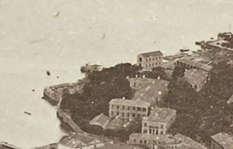Wellington Battery and Barracks 1875