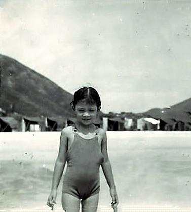 Victoria Frances Eleanor McEvoy neé Sanchez - 5 years old at Repulse Bay in 1950scan0001 copy4