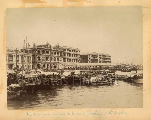 c. 1891 HK Praya showing vacant site for the new Central Market