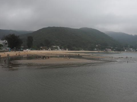 Silvermine Bay Beach at low tide