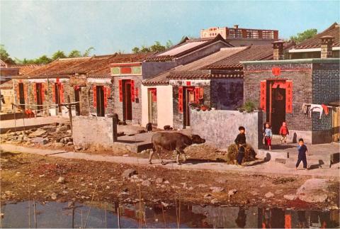 1970 - New Territories traditional village housing