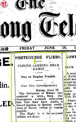 The Hong Kong Telegraph 20.6.1924