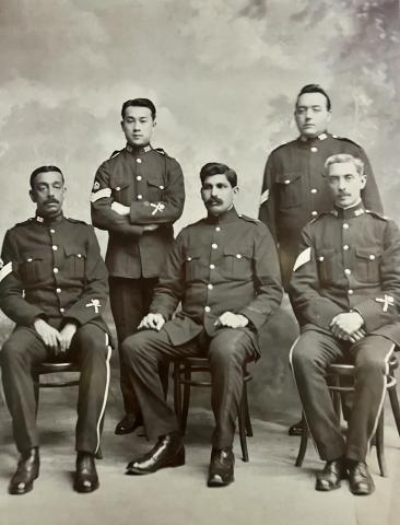 police reservists wwi hong kong william butterfield standing on the right