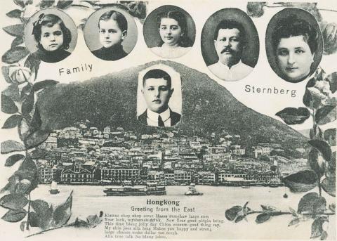 1910s Sternberg Family - New Year Greeting Card