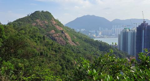 Devil's Peak with Hong Kong Island in the background