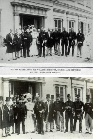 Hong Kong Governor Sir William Robinson and members of the legislative council 1897