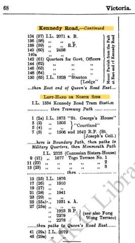 1938 - Kennedy Road street numbering - 2 of 2