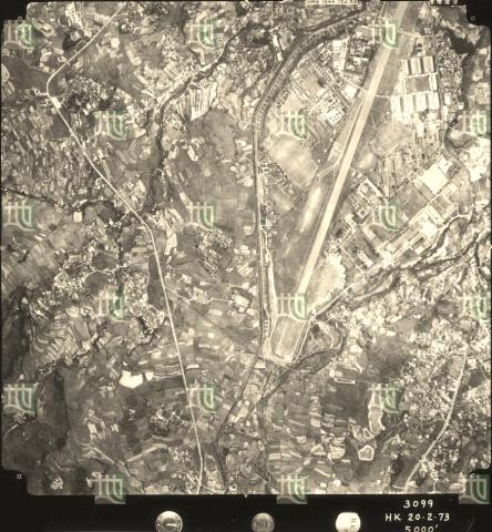 Shek Kong aerial photo 3099 @5000 ft, 1973-02-20