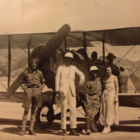 1920s Reginald and Claude Earnshaw at Kowloon City Field (Kai Tak)