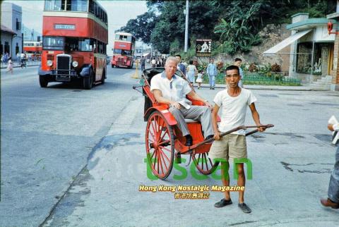 Rickshaw outside the old Tsim Sha Tsui Fire Station