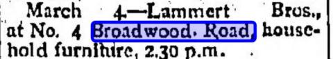 4 Broadwood Road auction 1924