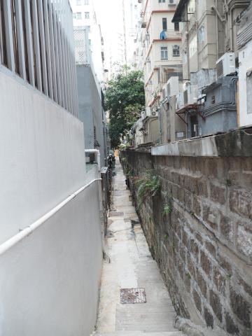 Back wall of Man Chung Terrace