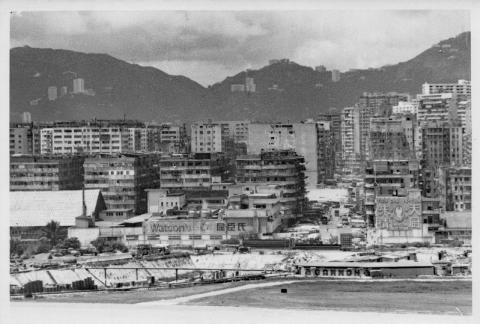 Kai Tak airport cut and cover construction tunnel trench about to cross airport bounday